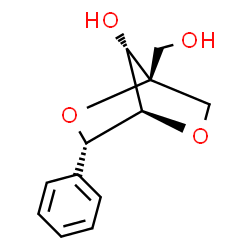 ChemSpider 2D Image | (5S)-1,4:2,5-Dianhydro-2-(hydroxymethyl)-5-phenyl-L-arabinitol | C12H14O4
