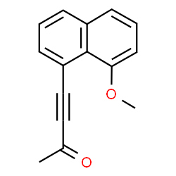 ChemSpider 2D Image | 4-(8-Methoxy-1-naphthyl)-3-butyn-2-one | C15H12O2
