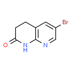 ChemSpider 2D Image | 6-bromo-3,4-dihydro-1,8-naphthyridin-2(1H)-one | C8H7BrN2O