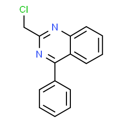 ChemSpider 2D Image | 2-(Chloromethyl)-4-phenylquinazoline | C15H11ClN2