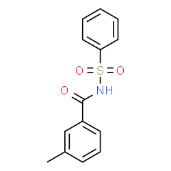 ChemSpider 2D Image | 3-Methyl-N-(phenylsulfonyl)benzamide | C14H13NO3S
