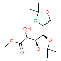 ChemSpider 2D Image | Methyl (2R)-hydroxy[(4R,4'R,5R)-2,2,2',2'-tetramethyl-4,4'-bi-1,3-dioxol-5-yl]acetate | C13H22O7