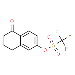 ChemSpider 2D Image | 5-Oxo-5,6,7,8-tetrahydro-2-naphthalenyl trifluoromethanesulfonate | C11H9F3O4S