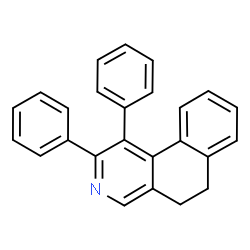 ChemSpider 2D Image | 1,2-Diphenyl-5,6-dihydrobenzo[f]isoquinoline | C25H19N
