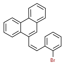 ChemSpider 2D Image | 9-[(Z)-2-(2-Bromophenyl)vinyl]phenanthrene | C22H15Br