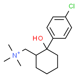 ChemSpider 2D Image | [2-(4-Chlorophenyl)-2-hydroxycyclohexyl]-N,N,N-trimethylmethanaminium | C16H25ClNO