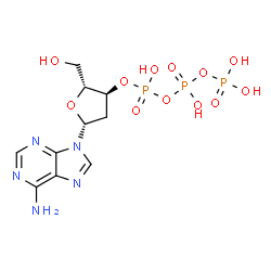 ChemSpider 2D Image | 2'-Deoxyadenosine 3'-(tetrahydrogen triphosphate) | C10H16N5O12P3