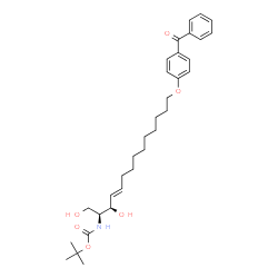 ChemSpider 2D Image | 2-Methyl-2-propanyl [(2S,3R,4E)-14-(4-benzoylphenoxy)-1,3-dihydroxy-4-tetradecen-2-yl]carbamate | C32H45NO6