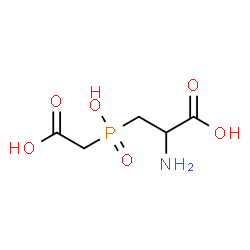 ChemSpider 2D Image | 3-[(Carboxymethyl)(hydroxy)phosphoryl]alanine | C5H10NO6P