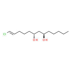 ChemSpider 2D Image | chlorotridec-1E-ene-6,8-diol | C13H25ClO2