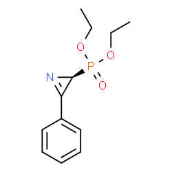 ChemSpider 2D Image | Diethyl [(2S)-3-phenyl-2H-aziren-2-yl]phosphonate | C12H16NO3P