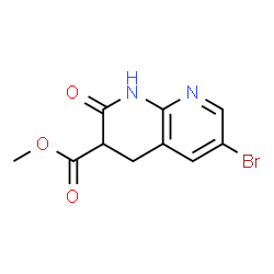 ChemSpider 2D Image | METHYL 6-BROMO-2-OXO-1,2,3,4-TETRAHYDRO-1,8-NAPHTHYRIDINE-3-CARBOXYLATE | C10H9BrN2O3