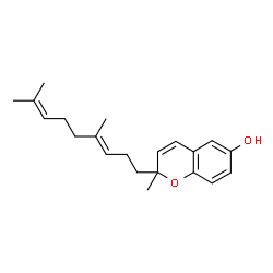 ChemSpider 2D Image | 2-[(3E)-4,8-Dimethyl-3,7-nonadien-1-yl]-2-methyl-2H-chromen-6-ol | C21H28O2