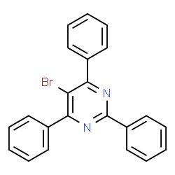 ChemSpider 2D Image | 5-Bromo-2,4,6-triphenylpyrimidine | C22H15BrN2
