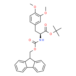 ChemSpider 2D Image | 2-Methyl-2-propanyl N-[(9H-fluoren-9-ylmethoxy)carbonyl]-3-methoxy-O-methyl-L-tyrosinate | C30H33NO6