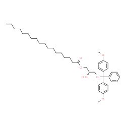 ChemSpider 2D Image | (2S)-3-[Bis(4-methoxyphenyl)(phenyl)methoxy]-2-hydroxypropyl stearate | C42H60O6
