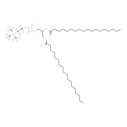 ChemSpider 2D Image | 2,3-Bis(stearoyloxy)propyl 2-{tris[(~2~H_3_)methyl]ammonio}(~2~H_4_)ethyl phosphate | C44H75D13NO8P