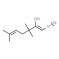 ChemSpider 2D Image | (1Z)-2-Hydroxy-3,3,6-trimethyl-1,5-heptadiene-1-diazonium | C10H17N2O