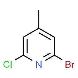 ChemSpider 2D Image | 2-Bromo-6-chloro-4-methylpyridine | C6H5BrClN