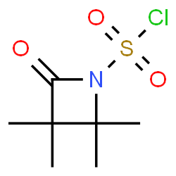 ChemSpider 2D Image | 2,2,3,3-Tetramethyl-4-oxo-1-azetidinesulfonyl chloride | C7H12ClNO3S