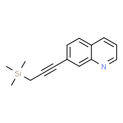 ChemSpider 2D Image | 7-[3-(Trimethylsilyl)-1-propyn-1-yl]quinoline | C15H17NSi