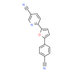 ChemSpider 2D Image | 6-[5-(4-Cyanophenyl)-2-furyl]nicotinonitrile | C17H9N3O