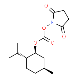 ChemSpider 2D Image | 1-[({[(1S,2R,5S)-2-Isopropyl-5-methylcyclohexyl]oxy}carbonyl)oxy]-2,5-pyrrolidinedione | C15H23NO5