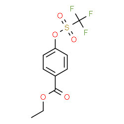 ChemSpider 2D Image | Ethyl 4-{[(trifluoromethyl)sulfonyl]oxy}benzoate | C10H9F3O5S