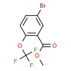 ChemSpider 2D Image | Methyl 5-bromo-2-(trifluoromethoxy)benzoate | C9H6BrF3O3