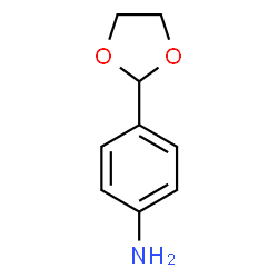 ChemSpider 2D Image | 4-(1,3-Dioxolan-2-yl)aniline | C9H11NO2