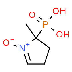 ChemSpider 2D Image | (2-Methyl-1-oxido-3,4-dihydro-2H-pyrrol-2-yl)phosphonic acid | C5H10NO4P