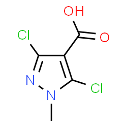 ChemSpider 2D Image | 3,5-Dichloro-1-methyl-1H-pyrazole-4-carboxylic acid | C5H4Cl2N2O2