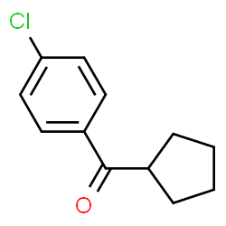ChemSpider 2D Image | (4-Chlorophenyl)cyclopentylmethanone | C12H13ClO