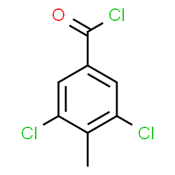 ChemSpider 2D Image | 3,5-Dichloro-4-methylbenzoyl chloride | C8H5Cl3O