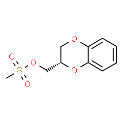 ChemSpider 2D Image | (2S)-2,3-Dihydro-1,4-benzodioxin-2-ylmethyl methanesulfonate | C10H12O5S