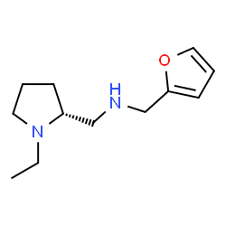 ChemSpider 2D Image | 1-[(2R)-1-Ethyl-2-pyrrolidinyl]-N-(2-furylmethyl)methanamine | C12H20N2O