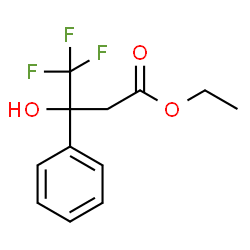 ChemSpider 2D Image | Ethyl 4,4,4-trifluoro-3-hydroxy-3-phenylbutanoate | C12H13F3O3