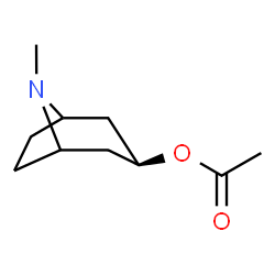 ChemSpider 2D Image | 8-Methyl-8-azabicyclo[3.2.1]oct-3-yl acetate | C10H17NO2