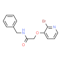 ChemSpider 2D Image | N-Benzyl-2-[(2-bromo-3-pyridinyl)oxy]acetamide | C14H13BrN2O2
