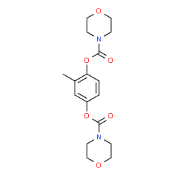 ChemSpider 2D Image | 2-Methyl-1,4-phenylene dimorpholine-4-carboxylate | C17H22N2O6