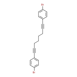ChemSpider 2D Image | 1,1'-(1,7-Octadiyne-1,8-diyl)bis(4-bromobenzene) | C20H16Br2