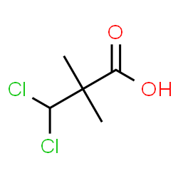ChemSpider 2D Image | .beta.,.beta.-Dichloropivalic acid | C5H8Cl2O2