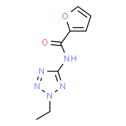 ChemSpider 2D Image | N-(2-Ethyl-2H-tetrazol-5-yl)-2-furamide | C8H9N5O2