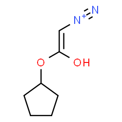 ChemSpider 2D Image | (E)-2-(Cyclopentyloxy)-2-hydroxyethenediazonium | C7H11N2O2