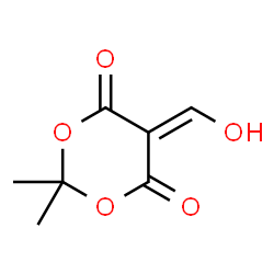 ChemSpider 2D Image | 5-(Hydroxymethylene)-2,2-dimethyl-1,3-dioxane-4,6-dione | C7H8O5