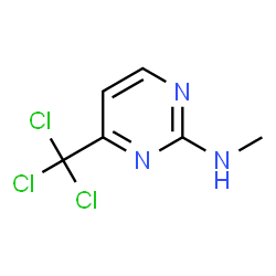 ChemSpider 2D Image | N-Methyl-4-(trichloromethyl)-2-pyrimidinamine | C6H6Cl3N3