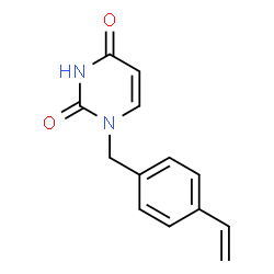 ChemSpider 2D Image | 1-(4-vinylbenzyl)uracil | C13H12N2O2