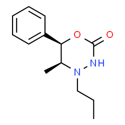 ChemSpider 2D Image | (5S,6R)-5-Methyl-6-phenyl-4-propyl-1,3,4-oxadiazinan-2-one | C13H18N2O2