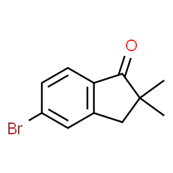 ChemSpider 2D Image | 5-Bromo-2,2-dimethyl-1-indanone | C11H11BrO