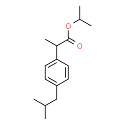 ChemSpider 2D Image | Isopropyl 2-(4-isobutylphenyl)propanoate | C16H24O2